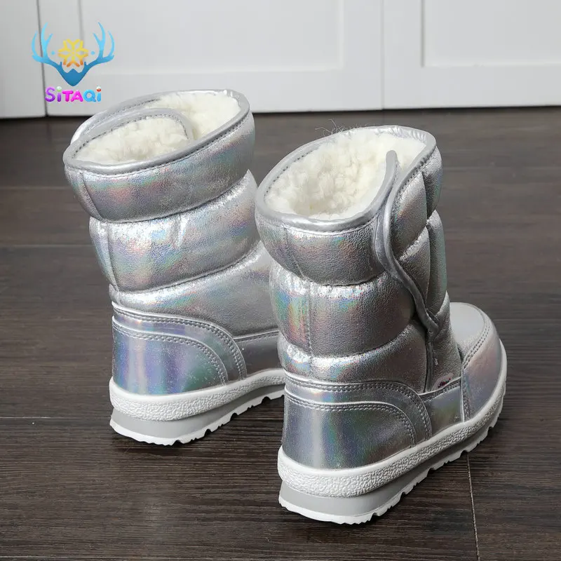 Детские зимние сапоги Зимние для девочек Теплая обувь из толстого плюша с