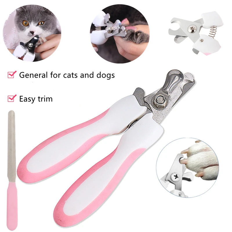 

Professional Pet Nail Clippers, Stainless Steel Dog and Cat Nail Trimmer, Flat-head Nail Clippers Tool, Pet Grooming Supplies