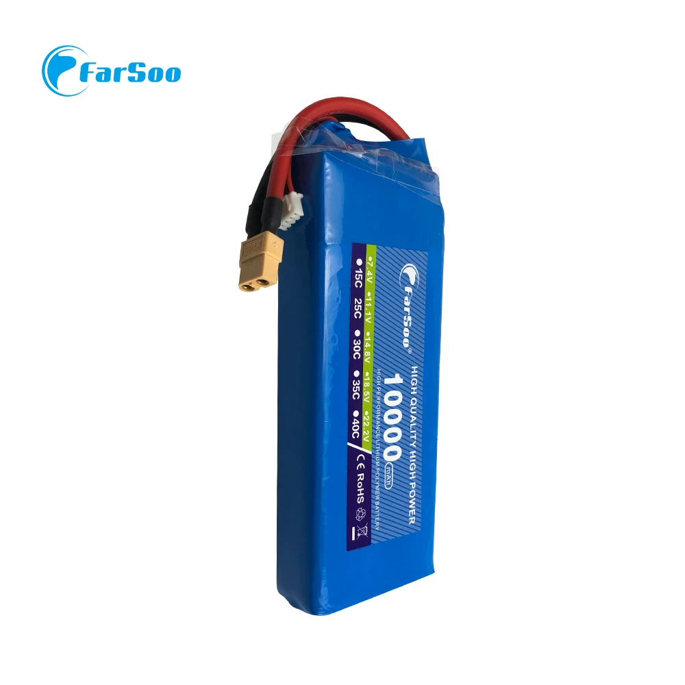 

New RC LiPo battery Power 4S 14.8V 16000mAh 25C 50C For RC Airplane Quadrotor Helicopter Drone Car 4S 14.8V LiPo Batteries