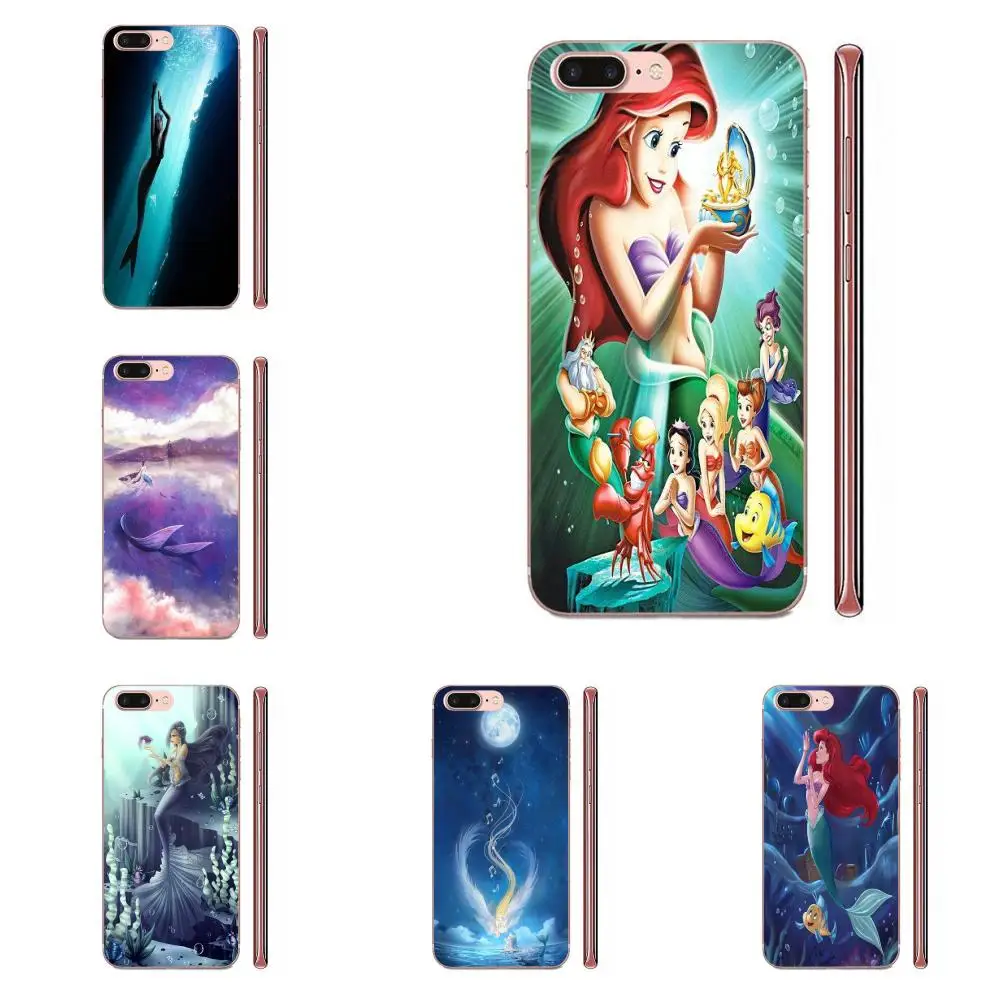 Модный мобильный телефон из ТПУ с рисунком русалки Ариэль Защита для Samsung Galaxy A51 A71