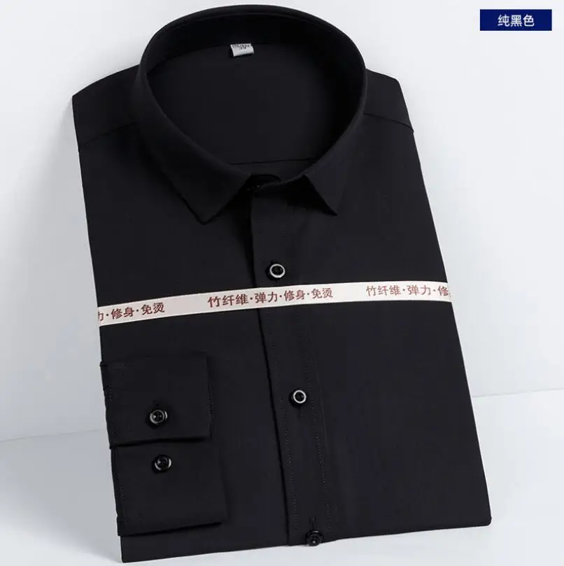 Мужская хлопковая рубашка с длинным рукавом, деловая формальная рубашка, 2021 от AliExpress RU&CIS NEW