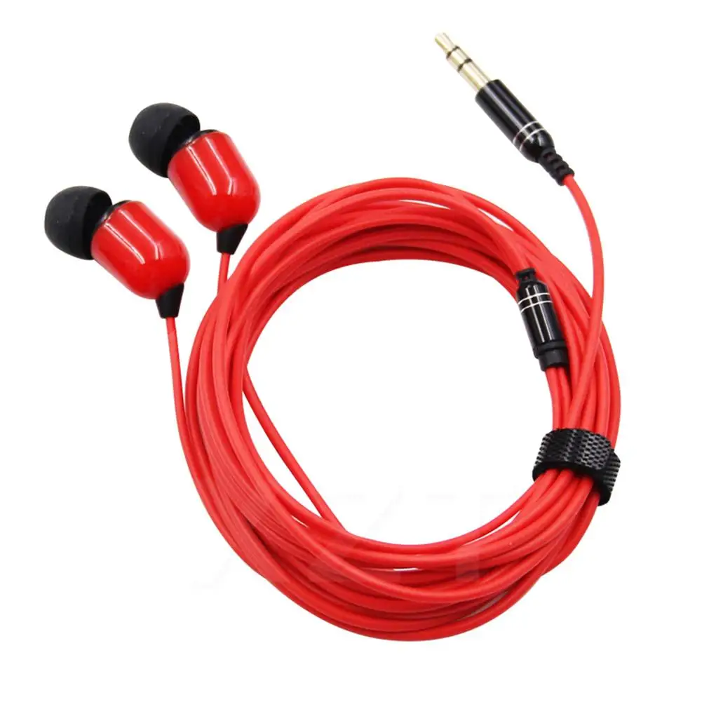 

3-Meter 3.5mm Plug In-Ear Wired Earphone Broadcast Live Headset with/without Mic