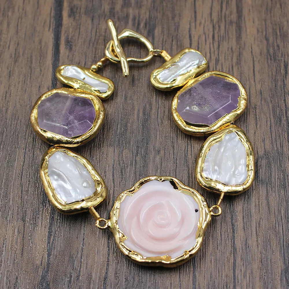 Браслет женский с искусственным жемчугом 8 дюймов | Украшения и аксессуары