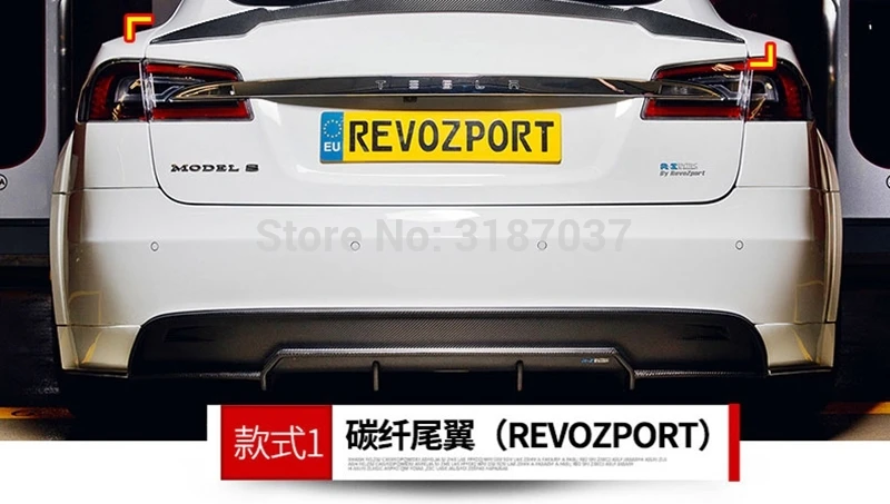 Задний спойлер из углеродного волокна для Tesla Model S Sendan 4 Door 2014 2015 2016|Спойлеры и