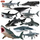 Oenux Sea Life Savage Megalodon, большая акула Orca, синий кит, фигурки, океанская жизнь, животные, ПВХ Модель, развивающая детская игрушка
