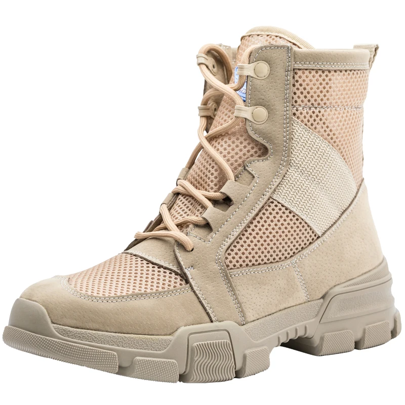

Summer army boots 2019 men's special forces spring sand breathable ultra-thin net red Martins men Joker black tide shoes