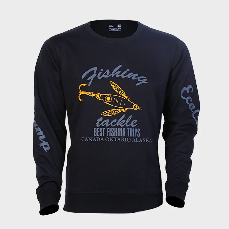 Осенняя мужская одежда для рыбалки с длинным рукавом мужской спортивный свитер