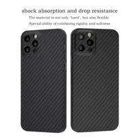 real carbon fiber ultra thin shell case for iphone 12 mini fine hole camera anti fall lightweight cover for iphone 12 pro max