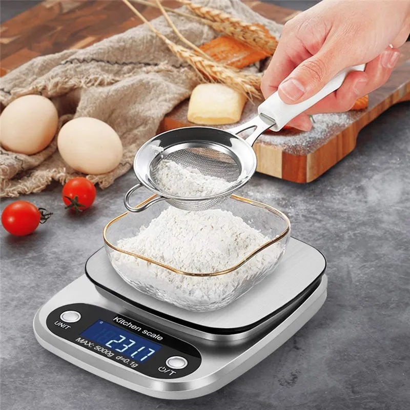 

Digital Kitchen Scales High Precision Mini Pocket Jewelry Scale Food Diet Scale Kitchen Accessories 3kg/5kg 4 Unit g/oz/ml/fl:oz