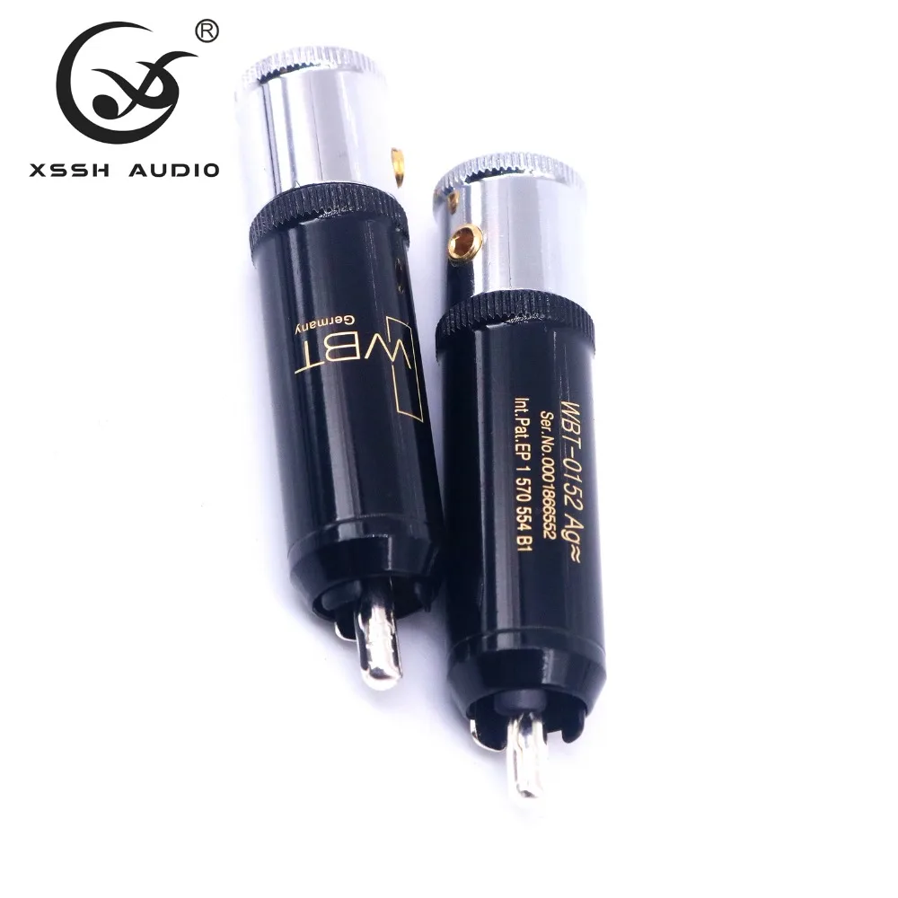 4 шт. RCA XSSH аудио YIVO Hi-End HIFI DIY WBT0152AG посеребренный штекер аудио RCA разъем Jack для аудио кабель Шнур