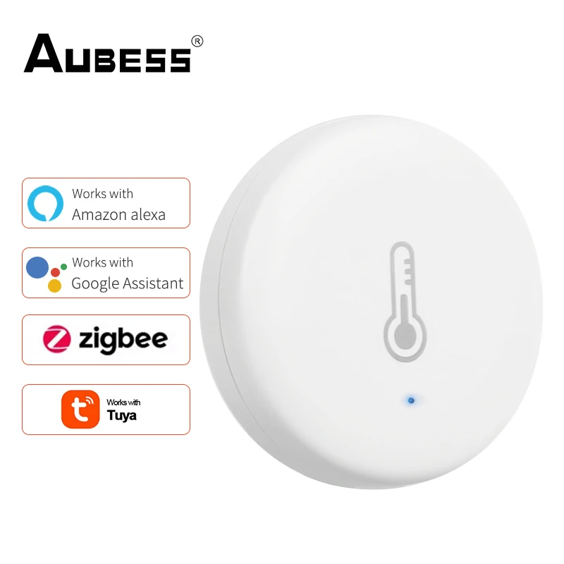 

Датчик влажности и температуры Tuya zigbee,, комнатный гигрометр, термометр, детектор, дистанционное управление для Alexa Google Home