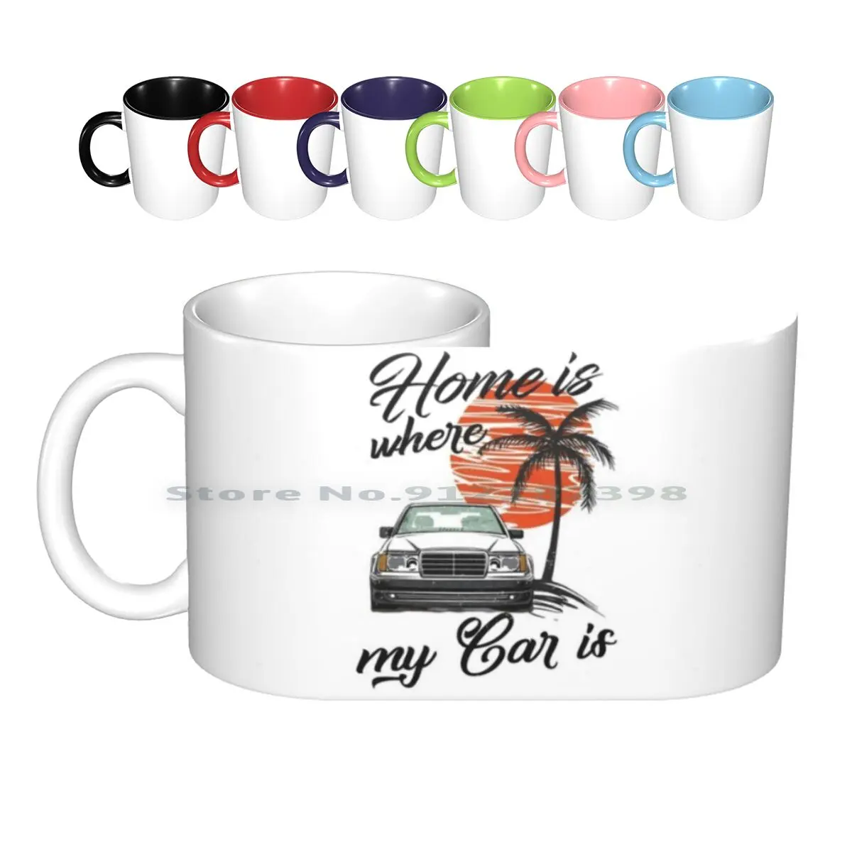 

W124 "дом, где находится моя машина", керамические кружки, кофейные чашки, Кружка для молока и чая, W124 W 124 W124 W124 для энтузиастов W124, настройка W124 д...