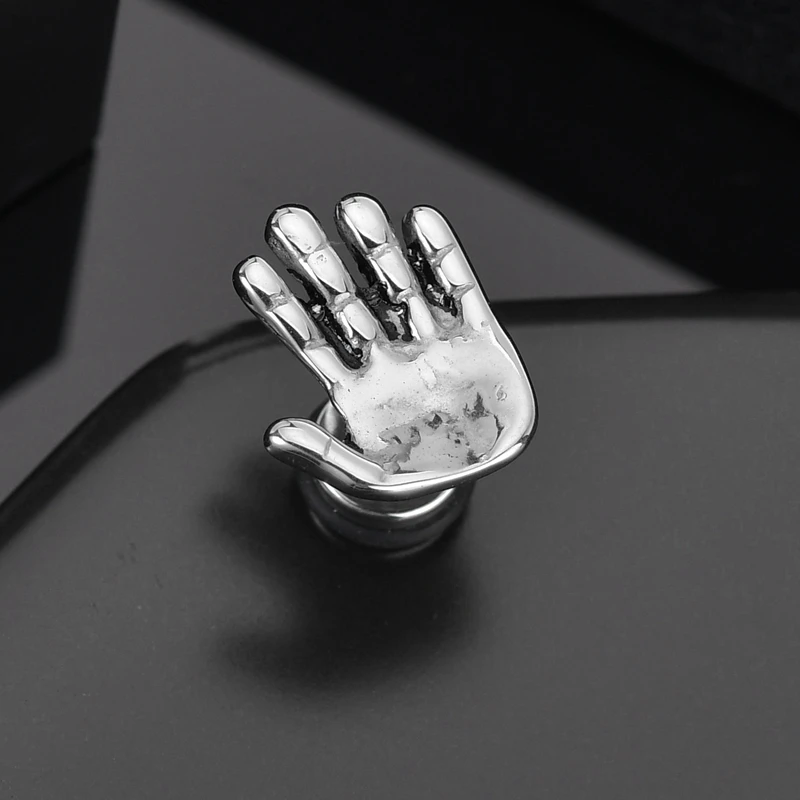 Черные серьги из нержавеющей стали в стиле панк для женщин и детей ювелирные