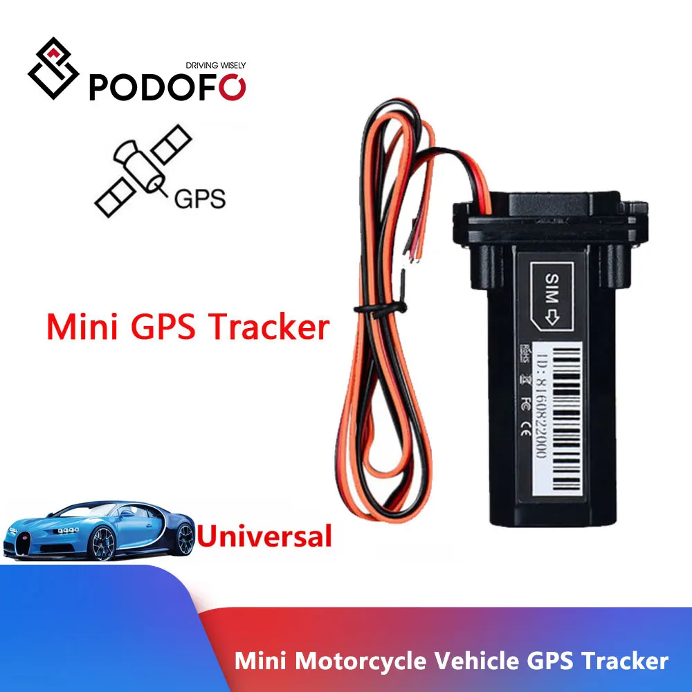 Podofo Мини GSM и gprs мотоцикл gps трекер автомобиля отслеживание смс локатор с системой