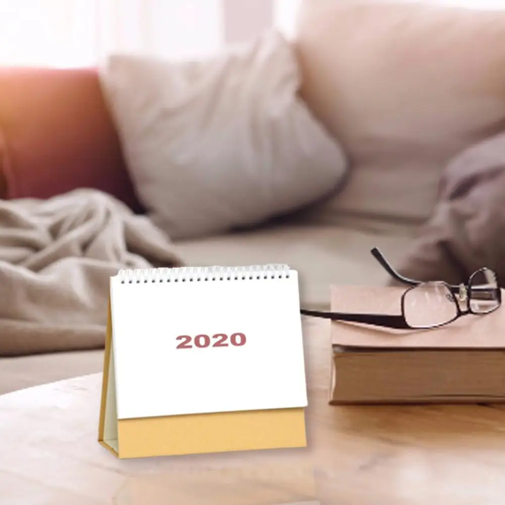 2020 Настольный Декор календарь домашний стол простой стиль личный план Блокнот |