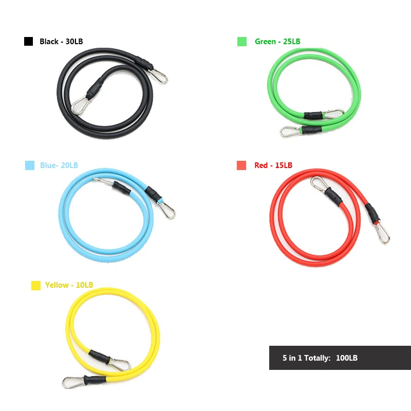 11 шт./компл. Резистентные резинки тренировочная трубка для тренировок резиновые