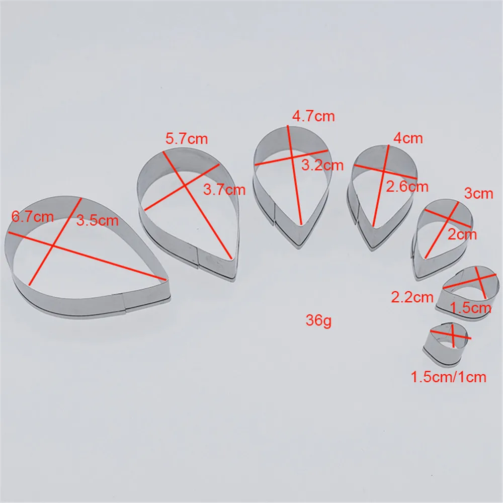 Ремешок полимерный для глины форма в виде лепестков розы из нержавеющей стали