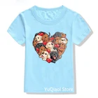 Забавная детская одежда с принтом мопса, лабрадор, сердце, День Святого Валентина, подарки для детей, любителей собак, футболка карамельного цвета, футболка для мальчиков и девочек