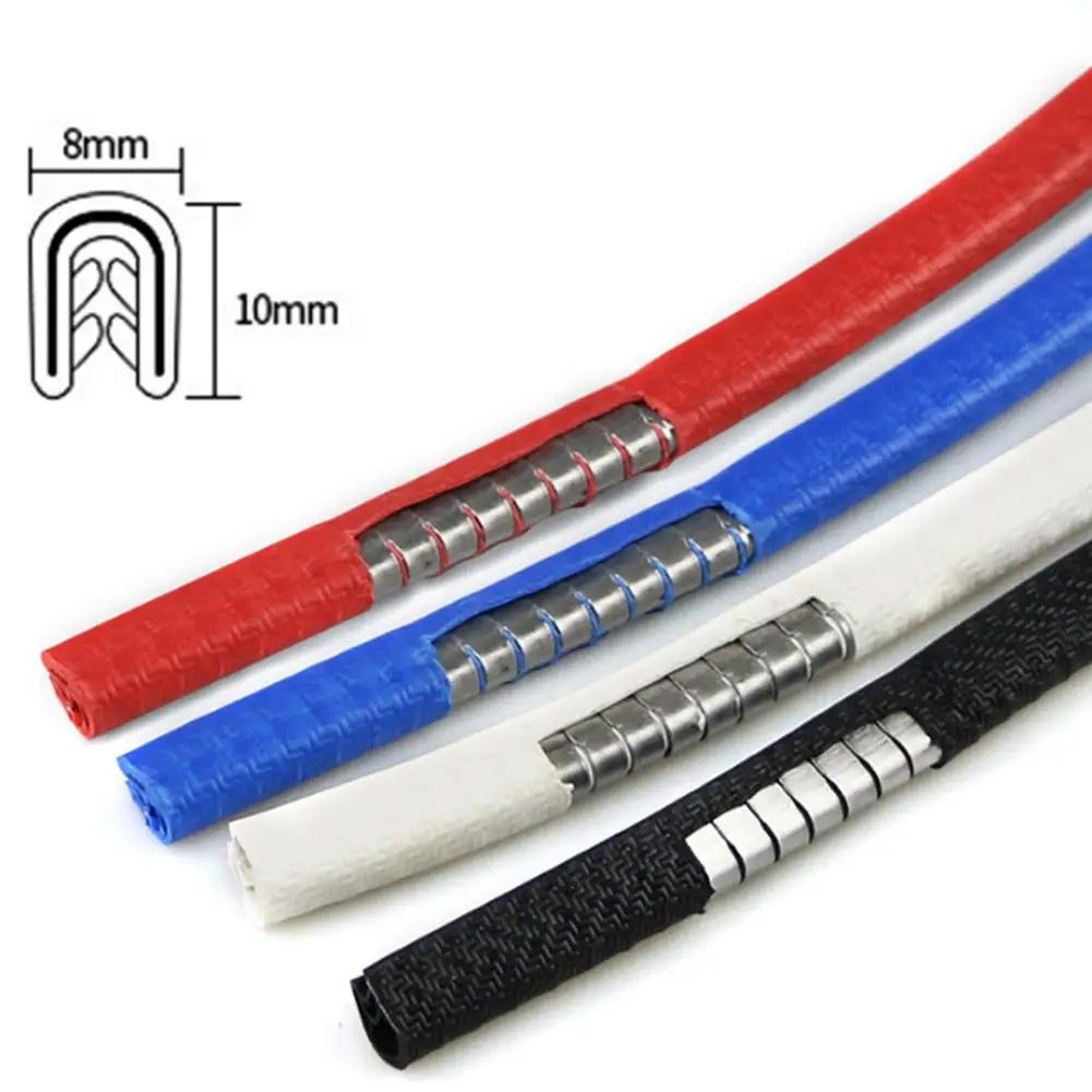 

[ Clearance Sale ] Universal Car Door Edge Scratch Protector 10M Strip Sealing Guard Trim Automobile Door Stickers