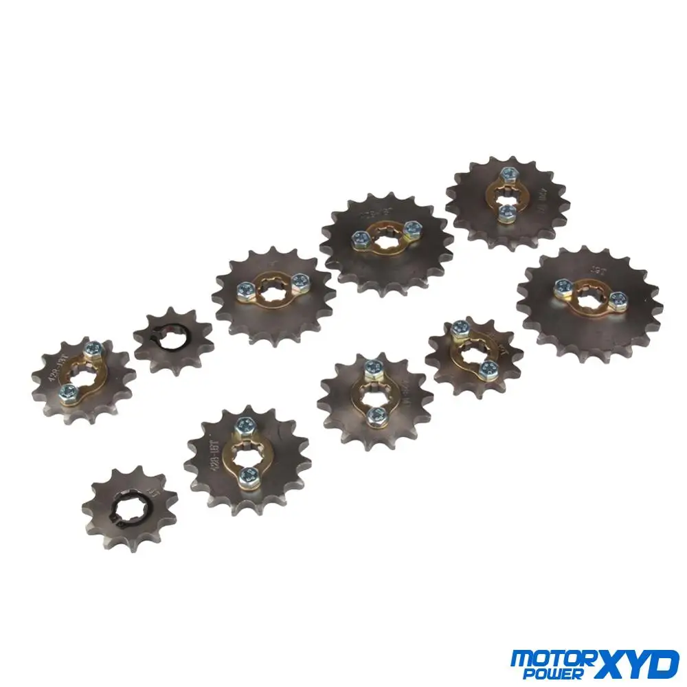 428 # 17 мм 10 11 12 13 14 15 16 18 19 зубьев передняя звездочка двигателя для грязевого