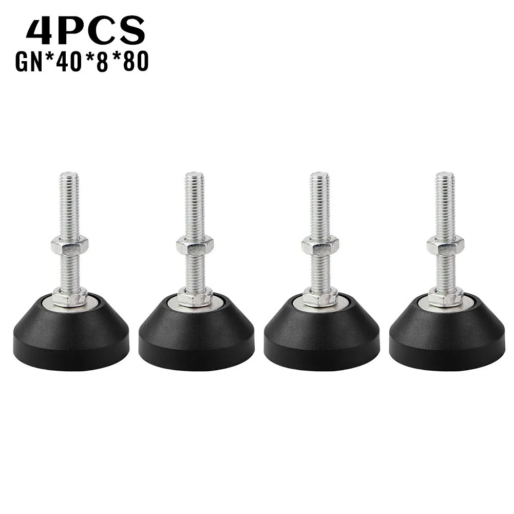 

4 Pack Weight Rated Adjustable Feet M8x80mm, Articulating Base, Heavy Duty Feet Black This Helps To Promote A Strong Product