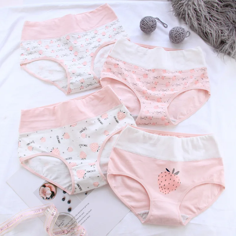 SP & CITY трусики для женщин с принтом клубники из мультфильма высокой посадкой