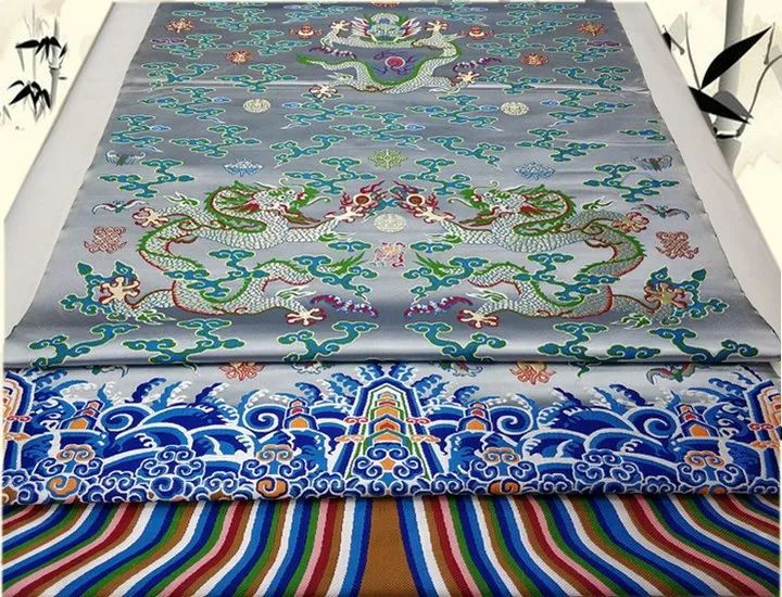 Подвеска дракон халат традиционная китайская куртка Cheongsam материал сценическое украшение прядильная ткань жаккардовая атласная парча ткань
