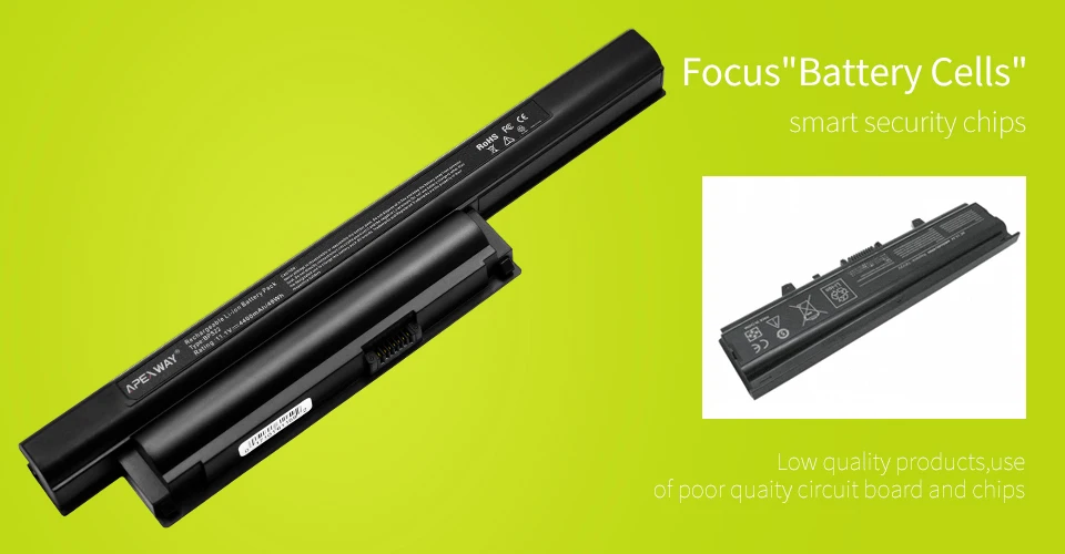 Apexway 6 ячеек ноутбук Батарея для SONY BPS22 VGP-BPS22 VGP-BPS22A для VAIO VPC-E1Z1E VPC-EA1 EA16E EA1S EA45FG/B EA1Z1E EA27EC
