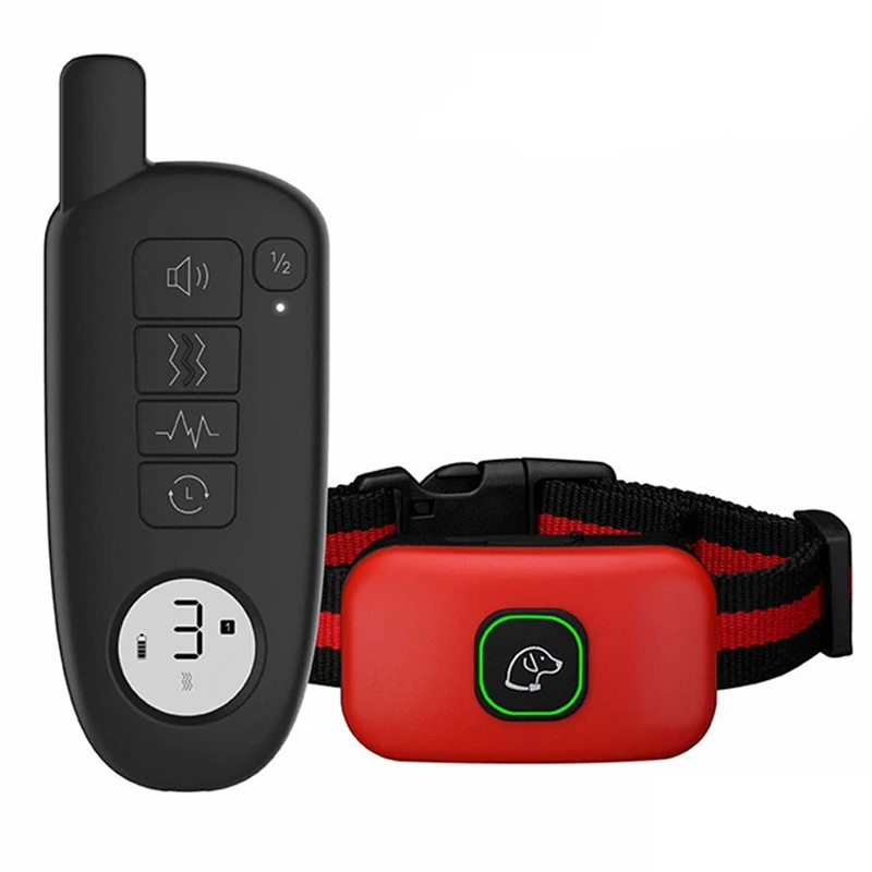 

Ошейник для дрессировки собак, водонепроницаемый Электрический Вибрационный ограничитель для собак, дистанционное управление на расстоян...
