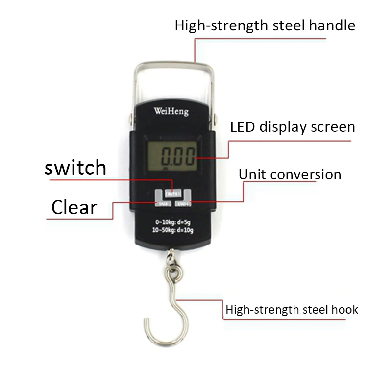 DIDIHOU 1 шт. электронные мини-весы 50 кг/110 кг Ёмкость Портативный электронный