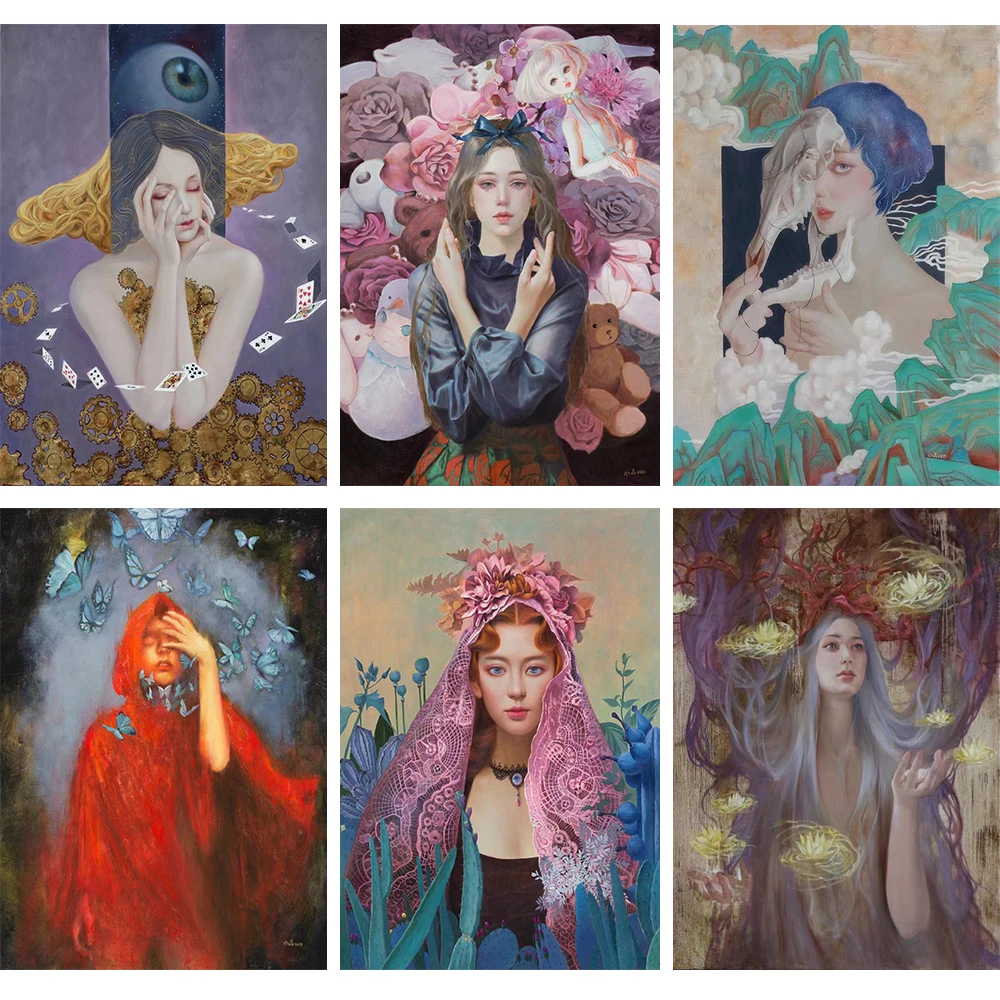 

5D DIY Diamond Painting Artist Original Painting Brand New Square/round Cross Stitch Set Inlaid Diamond Decorative Painting