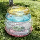 Надувной спасательный круг для взрослых и детей, обычные подмышечные прозрачные плавательные кольца с блестками для бассейна