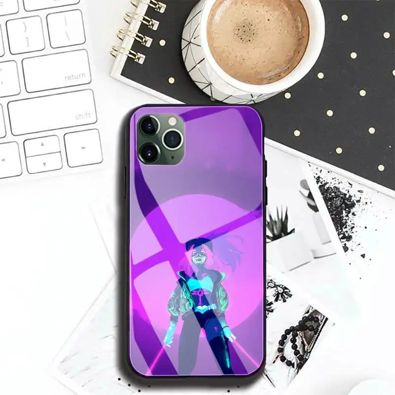 

Doodle girl Phone Case for iphone 11 PRO MAX shell Glass fundas for iphone 8 7 PLUS XR X XS 6S SE 2020 back cover