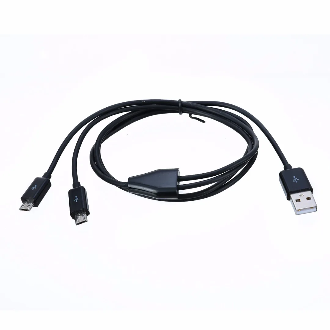 Черный Белый Цвет USB 2 0 на портный Dual Micro Мужской Y сплиттер Высокое качество
