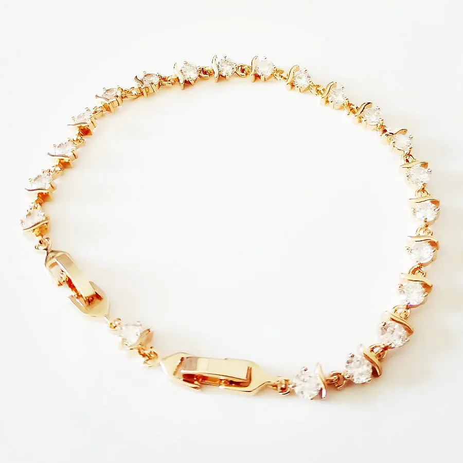 Женский браслет из розового золота 585 пробы ювелирное изделие длина 22 см ширина 5