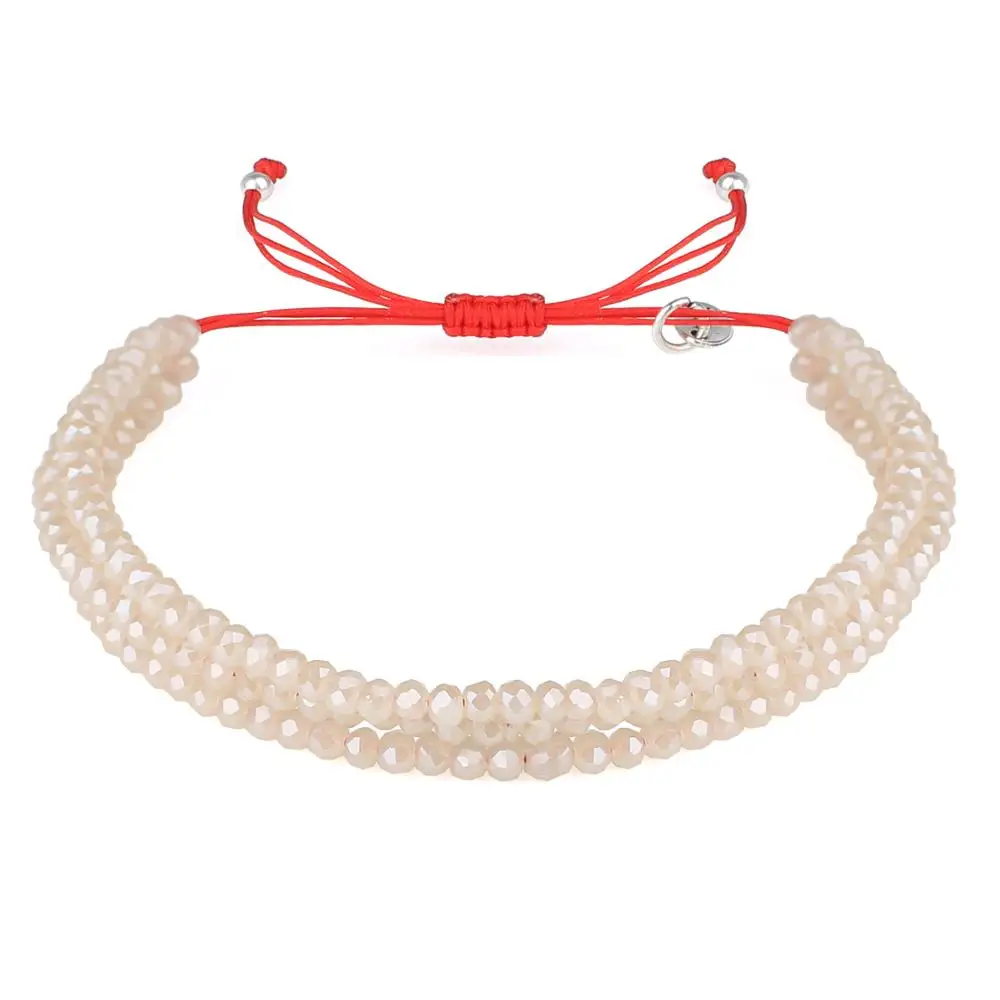 KELITCH браслеты с яркими кристаллами и бусинами плетеная цепочка блестящие