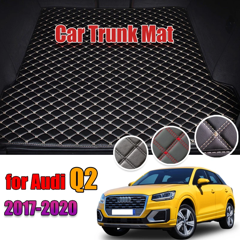 

Leather Car Trunk Mat For Audi Q2 Q2L 2017 2018 2019 2020 2021 Trunk Boot Mat Liner Pad Cargo pad Carpet Tail Cargo Liner Sline