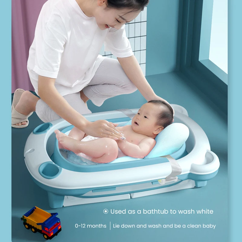 Детская блестящая Складная Ванна для купания 83 см ведро ванны новорожденных