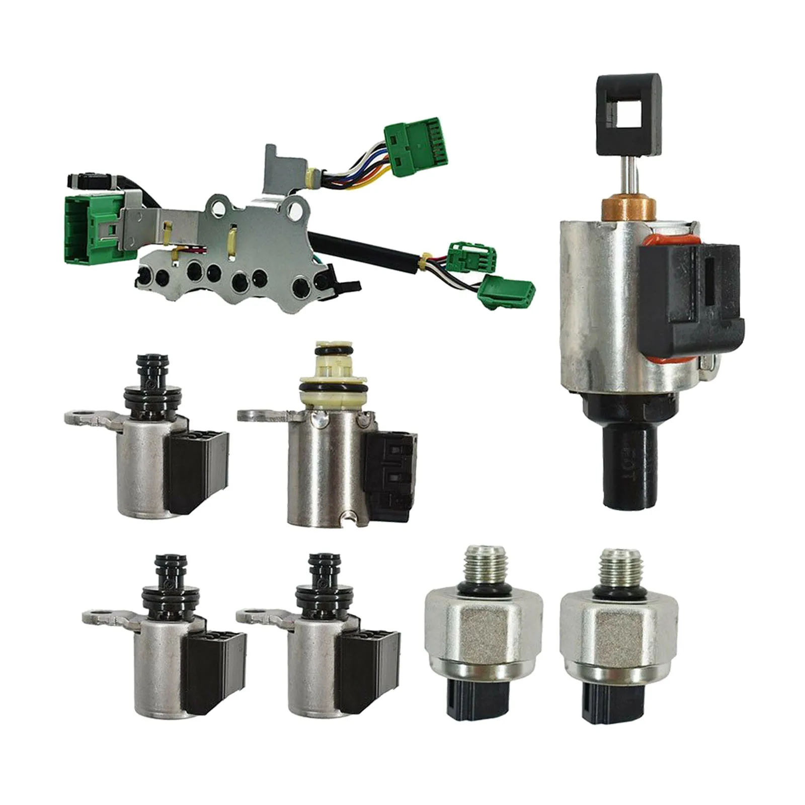 

Valve Body Transmission Solenoids Kit JF011E RE0F10A for Nissan Car Acc