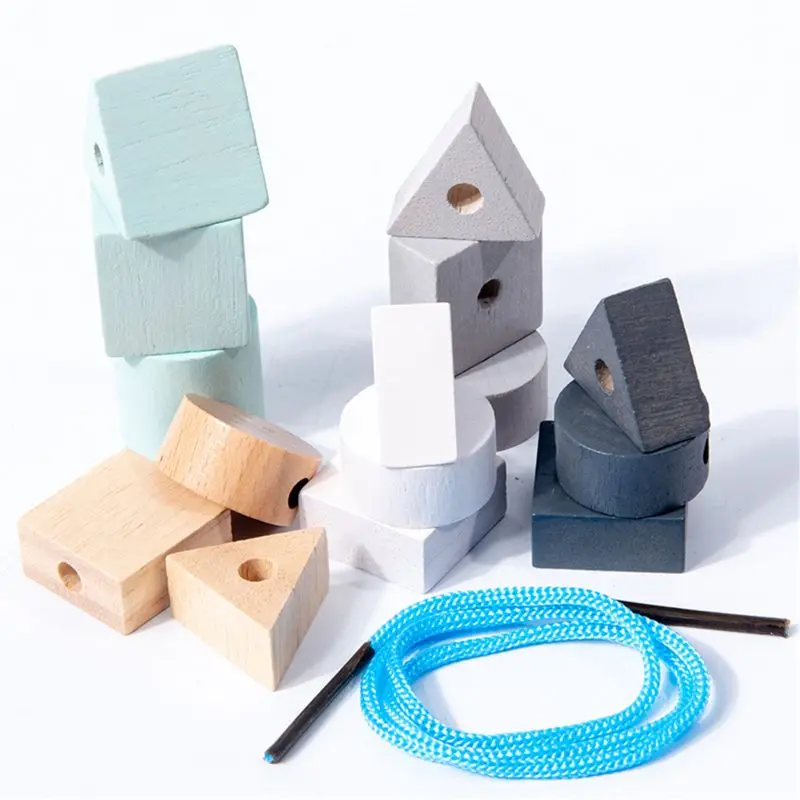 

Wooden Early Learning Education Intelligence Building Block Toys Children Portable Travel Cognitive Interactive Game Toys Gifts