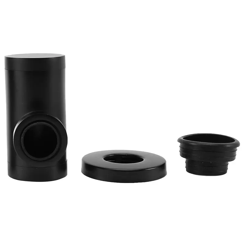 

Basin Bottle Trap Metal Bathroom Sink Siphon Drains with Drain Black P-Trap Pipe Waste