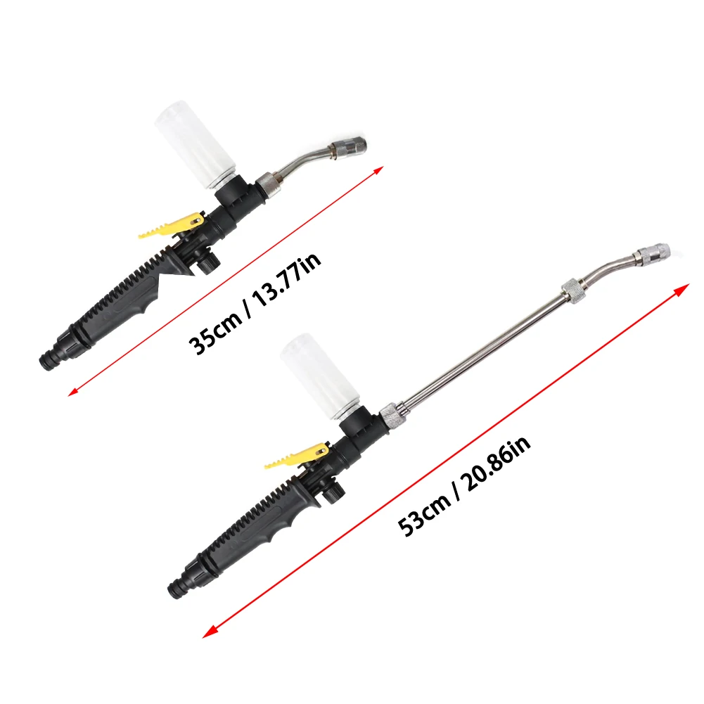 

Air-conditioning Washing Water Gun High-pressure Adjustable Fog Nursery Sprinkler Watering Vegetable Spray Gun With Foam Bottle