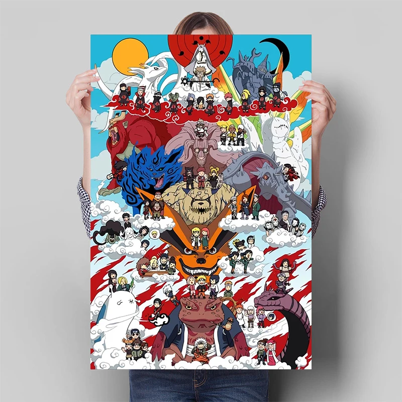 

Настенное украшение из аниме «Наруто», Картина на холсте с персонажами Наруто, настенный плакат с принтом, Современная роспись, гостиная, ук...