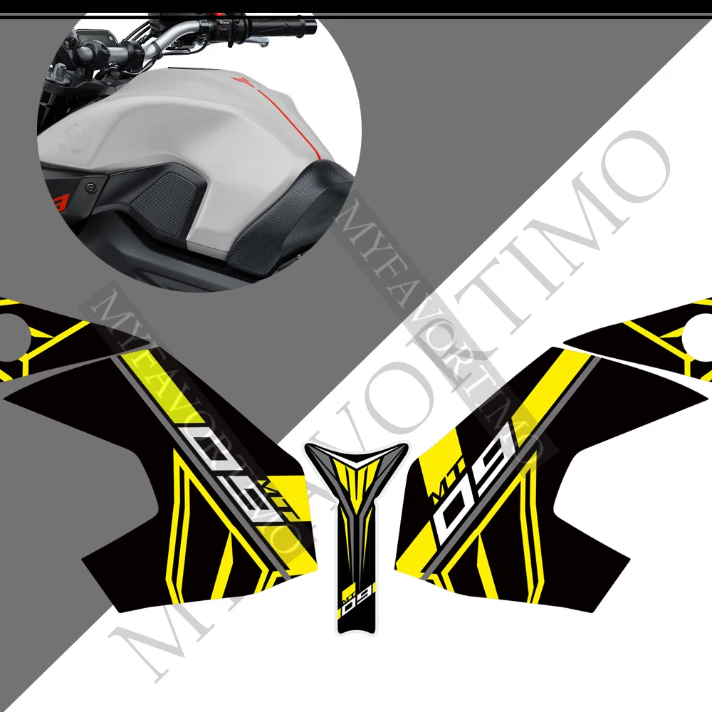 

For Yamaha MT09 MT 09 FZ SP Emblem Logo Gas Kit Tank Pad Protector Stickers Fairing Motorcycle Knee Decal Fender Windshield