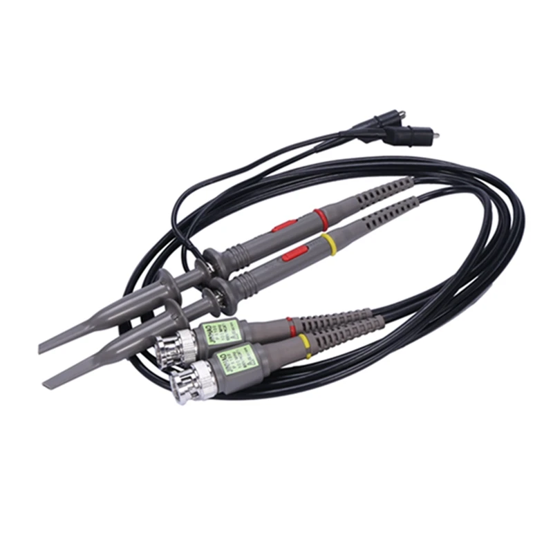 2 Pack P6100 100 MHz Oscilloscope Probe 10:1 and 1:1 Switchable for Rigol Atten Owon Siglent