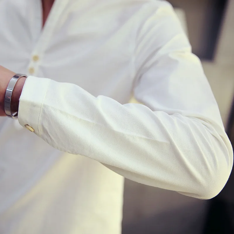 

Tradictional Chinese Tops For Men Long Sleeve Cotton Linen Shirts Chinese Style Kung Fu Tai Chi Clothing Chinese Blouse