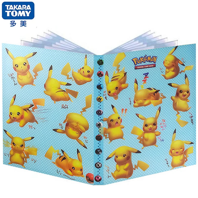 Альбом для покемонов 4 кармана 240 дюйма книга игр папка с загруженным списком