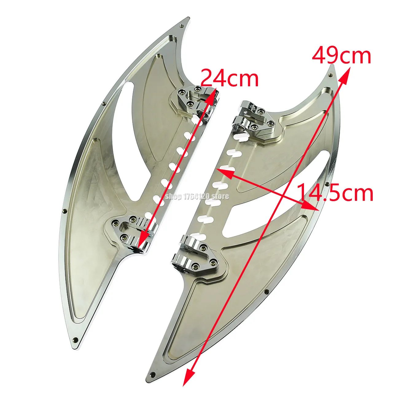 Передняя напольная педаль для мотоцикла CNC + штыри Harley Softail Touring Electra Street