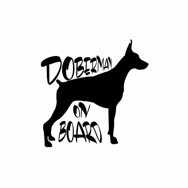 

Car Stickers Decor Motorcycle Decals DOBERMAN ON BOARD Vinyl Decorative Accessories Waterproof PVC,15cmx15cm