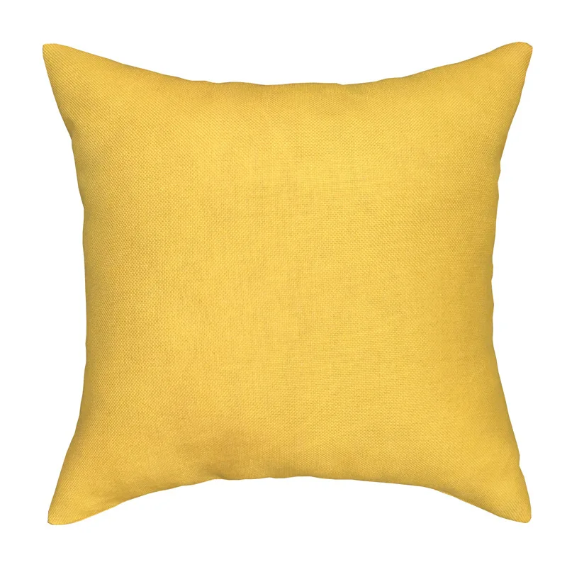 Nola Faux Linen Throw Pillow Cover Home Decorative Pillowcase for Sofa Cafe Modern Solid Color Cushion Square Case | Дом и сад